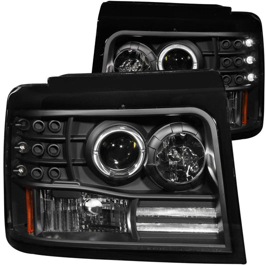 ANZO - Projector Headlight Set w/Halo - 111184 - MST Motorsports