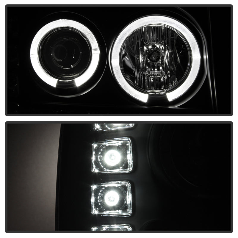 Spyder Auto - Projector Headlights - LED Halo- LED - Black - High H1 - Low H1 - 5010605 - MST Motorsports