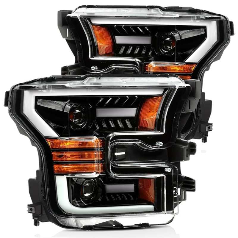 AlphaRex - Projector Headlights Plank Style Design Chrome - 880158 - MST Motorsports