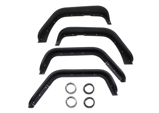 Fishbone Offroad - Fishbone Offroad 07-18 Jeep Wrangler Front/Rear Tube Fenders - Aluminum Blk Txtrd Pwdrcoat(Set Of 4) - FB33006 - MST Motorsports