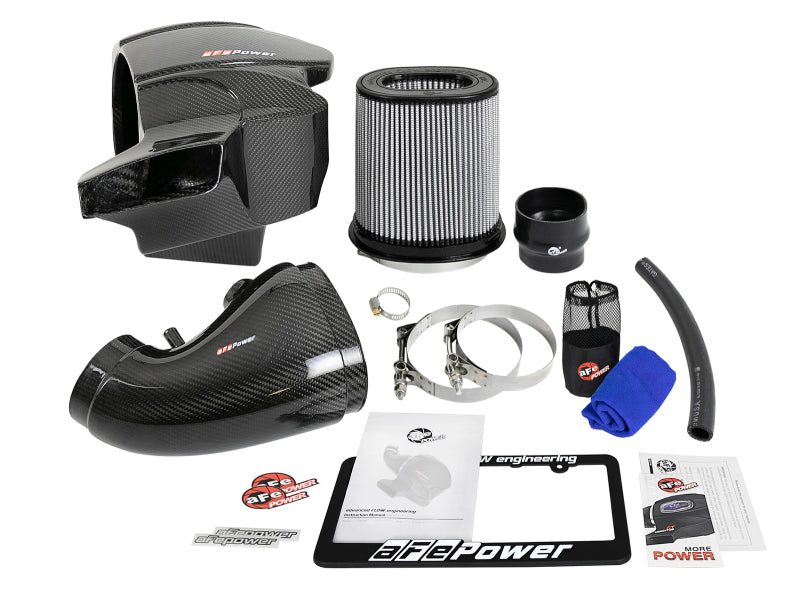 aFe - aFe Momentum Carbon Fiber CAIS w/ Pro Dry S Filter 12-19 Jeep Grand Cherokee SRT8 (WK2) V8-6.4L - 58-10001D - MST Motorsports