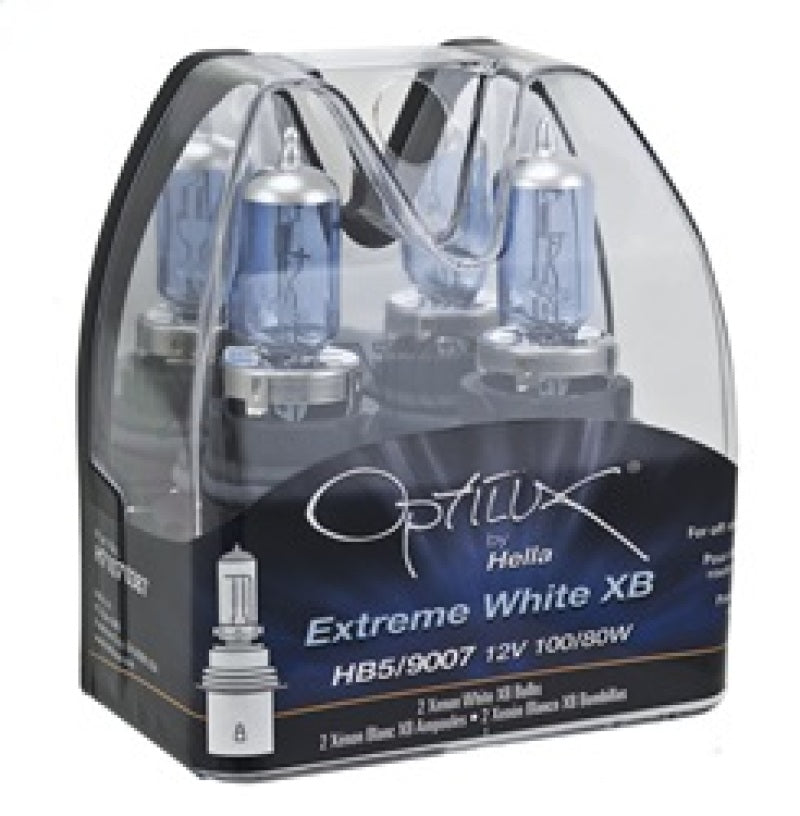 Hella - Hella Optilux XB White Halogen Bulbs HB5 9007 12V 100/80W (2 pack) - H71070387 - MST Motorsports