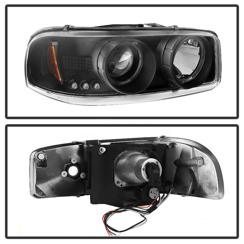 Spyder Auto - Projector Headlights - LED Halo - LED - Black - - 5009357 - MST Motorsports