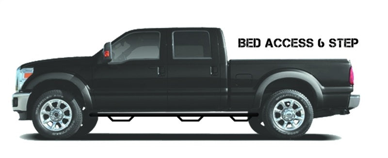 N-Fab - N-Fab Nerf Step 2017 Ford F-250/350 Super Duty Crew Cab 6.75ft Bed - Tex. Black - Bed Access - 3in - F17105CC-6-TX - MST Motorsports