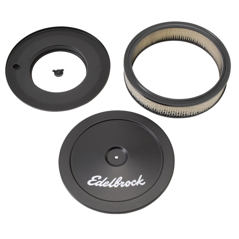 Edelbrock - Edelbrock Air Cleaner Pro-Flo Series Round Steel Top Paper Element 10In Dia X 3 5In Black - 1203 - MST Motorsports