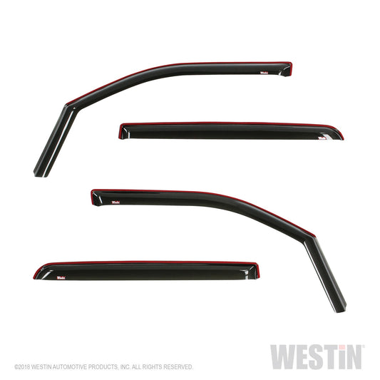 Westin - In-Channel Wind Deflector; 4 pc.; Smoke; - 72-35407 - MST Motorsports