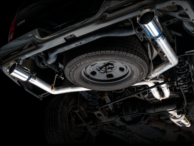 AWE Tuning - AWE Tuning 09-18 RAM 1500 5.7L (w/Cutouts) 0FG Dual Rear Exit Cat-Back Exhaust - Chrome Silver Tips - 3015-32002 - MST Motorsports