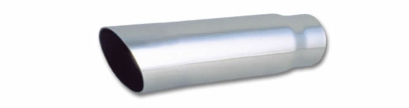 Vibrant - 3" Round Stainless Steel Tip (Single Wall, Angle Cut) - 2.5" inlet, 11" long - 1559 - MST Motorsports