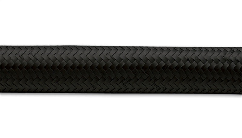 Vibrant - 20ft Roll of Black Nylon Braided Flex Hose; AN Size: -6; Hose ID: 0.34"; - 11976 - MST Motorsports