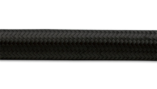 Vibrant - 20ft Roll of Black Nylon Braided Flex Hose; AN Size: -6; Hose ID: 0.34"; - 11976 - MST Motorsports