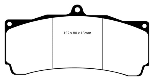 EBC Brakes - High friction front sport and race pad where longevity and performance is a must - DP5006NDX - MST Motorsports