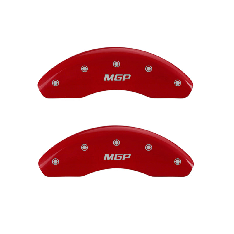 MGP - MGP 4 Caliper Covers Engraved Front & Rear Explorer Red finish silver ch - 10229SXPLRD - MST Motorsports