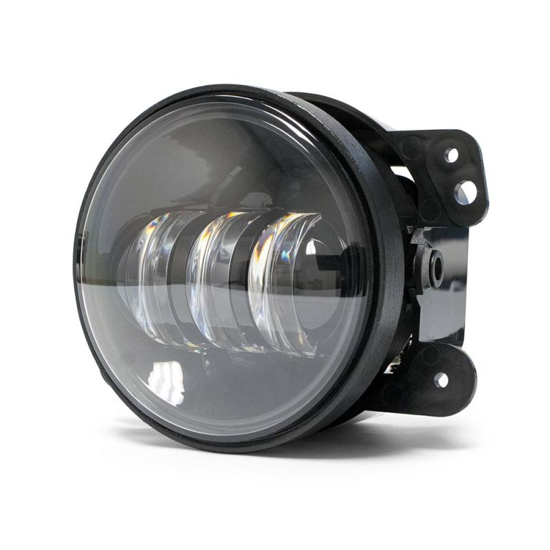 DV8 Offroad - 07-18 Jeep JK Fog Light; 4 in. Round; Pair - R4FL16W3W - MST Motorsports