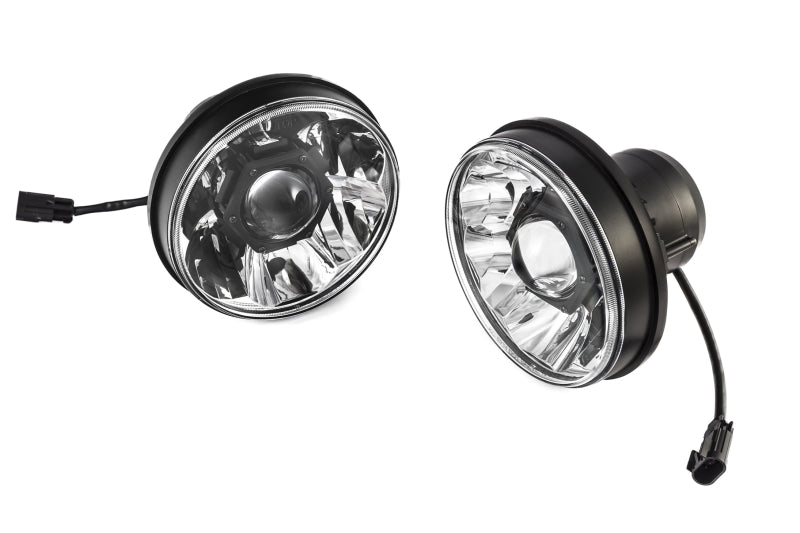 KC HiLiTES - Gravity LED Pro 7" Headlight DOT Jeep JK 07-18 Pair Pack System - KC 42341 - 42341 - MST Motorsports