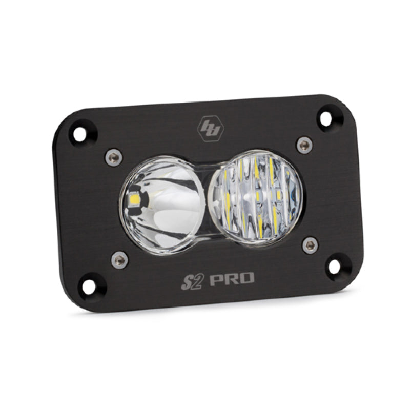 Baja Designs - Baja Designs S2 Pro Flush Mount Driving Combo Pattern LED Work Light - Clear - 481003 - MST Motorsports