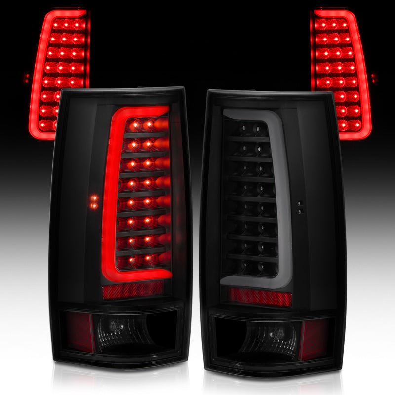 ANZO - Tail Light Assembly; LED; Black Housing; Smoke Lens; Pair - 311322 - MST Motorsports