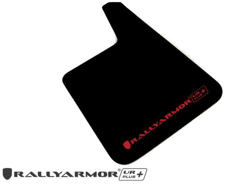 Rally Armor - Black Mud Flap/Red Logo - MF20-URP-BLK/RD - MST Motorsports