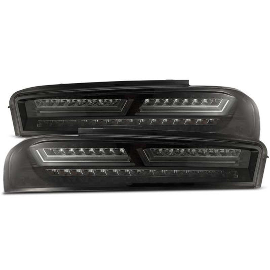 AlphaRex - AlphaRex 16-18 Chevrolet Camaro PRO-Series LED Tail Lights Jet Black - 610010 - MST Motorsports