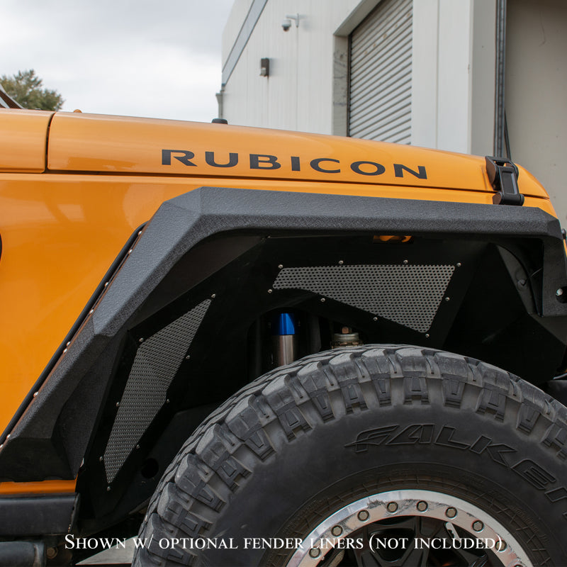 DV8 Offroad - 07-18 Jeep JK Fender Flares; Armor; Front & Rear - FENDB-09 - MST Motorsports