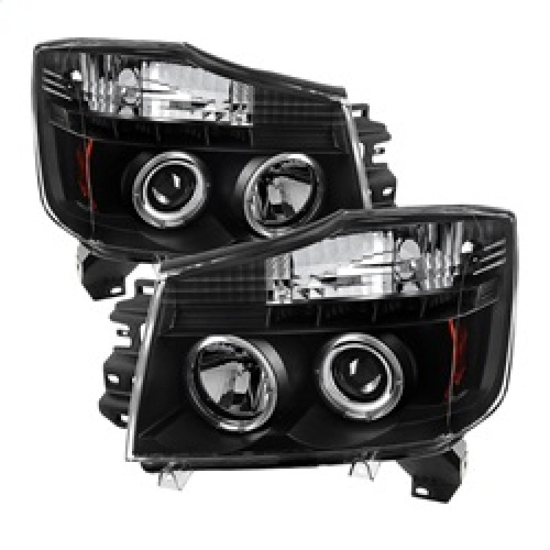 Spyder Auto - Projector Headlights - LED Halo - LED - Black - High H1 - 5011572 - MST Motorsports