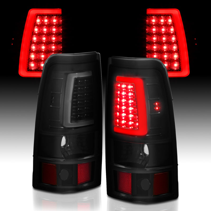 ANZO - Tail Light Assembly; LED; Black Housing; Smoke Lens; Pair - 311334 - MST Motorsports