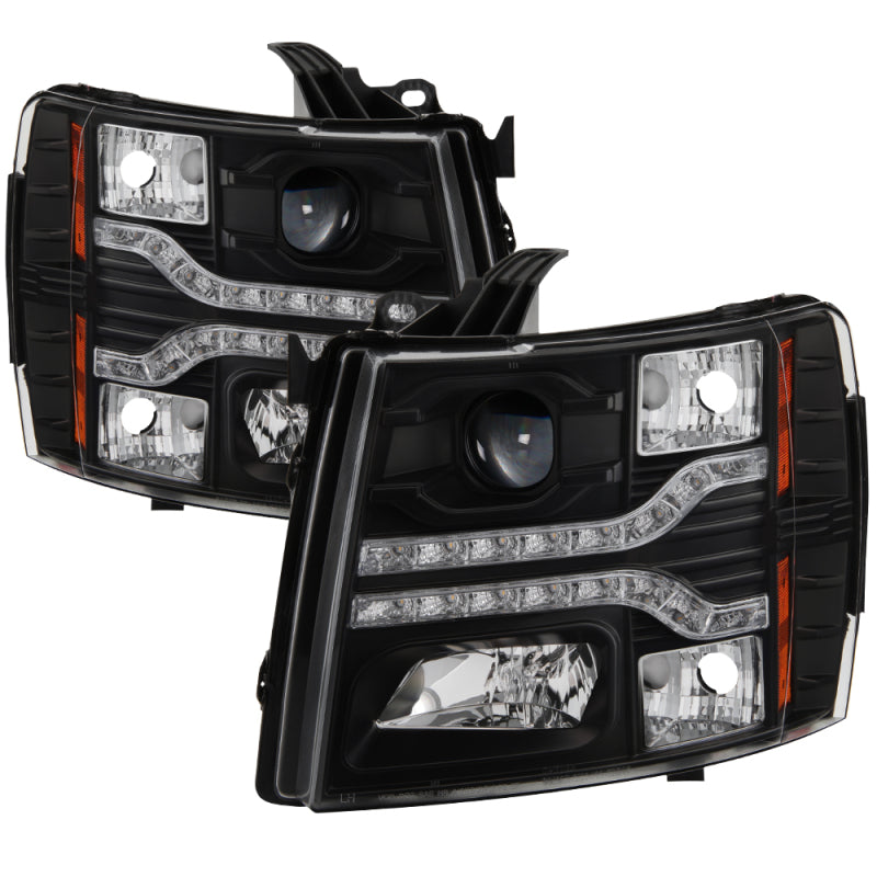 Spyder Auto - Version 2 Projector Headlights - LED DRL - Black - 5083524 - MST Motorsports