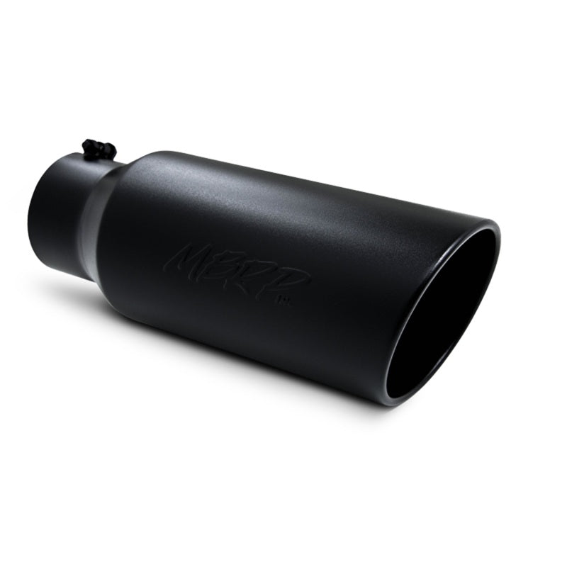 MBRP - Tip; 7in. O.D.; Rolled End; 5in. inlet 18in. in length; Black Coated. - T5127BLK - MST Motorsports