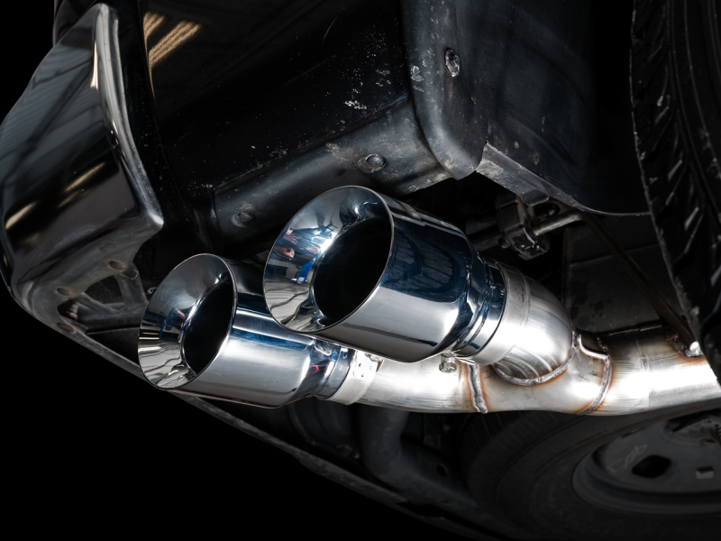 AWE Tuning - AWE Tuning 09-18 RAM 1500 5.7L (w/Cutouts) 0FG Dual Rear Exit Cat-Back Exhaust - Chrome Silver Tips - 3015-32002 - MST Motorsports