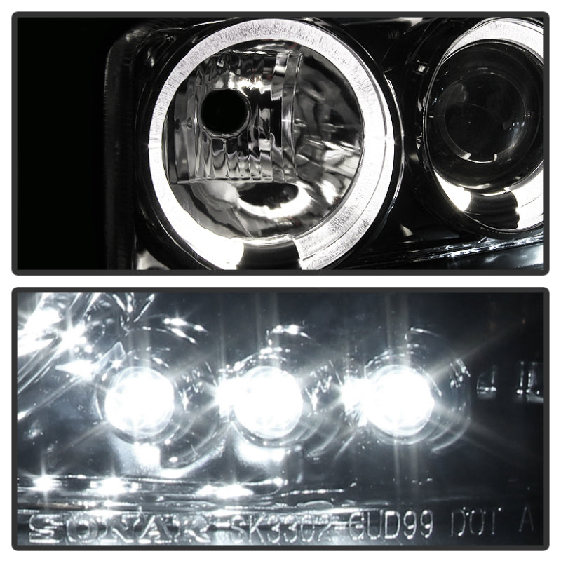 Spyder Auto - Projector Headlights - LED Halo - LED - Smoke - - 5009371 - MST Motorsports