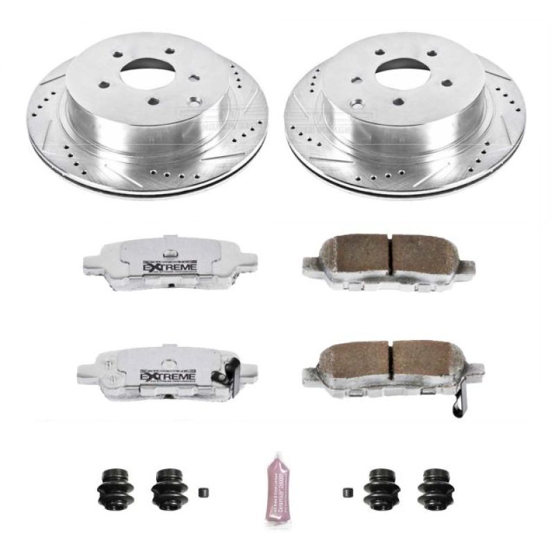 PowerStop - Power Stop 03-12 Infiniti FX35 Rear Z26 Street Warrior Brake Kit - K2427-26 - MST Motorsports