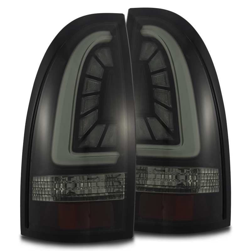 AlphaRex - AlphaRex 05-15 Toyota Tacoma PRO-Series LED Tail Lights Jet Black - 680030 - MST Motorsports