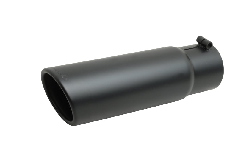 Gibson Performance Exhaust - Black Ceramic Rolled Edge Angle Exhaust Tip - 500641-B - MST Motorsports