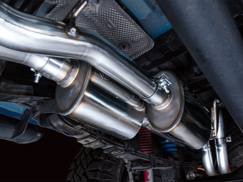 AWE Tuning - AWE 16-22 Toyota Tacoma 0FG Catback Exhaust w/ BashGuard - Dual Chrome Silver Tips - 3015-32826 - MST Motorsports