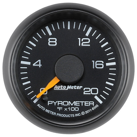 AutoMeter - GAUGE, PYROMETER (EGT), 2 1/16", 2000 Degrees F, STEPPER MOTOR, GM FACTORY MATCH - 8345 - MST Motorsports