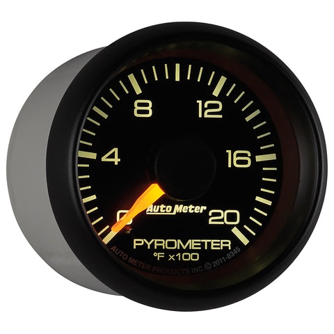 AutoMeter - GAUGE, PYROMETER (EGT), 2 1/16", 2000 Degrees F, STEPPER MOTOR, GM FACTORY MATCH - 8345 - MST Motorsports