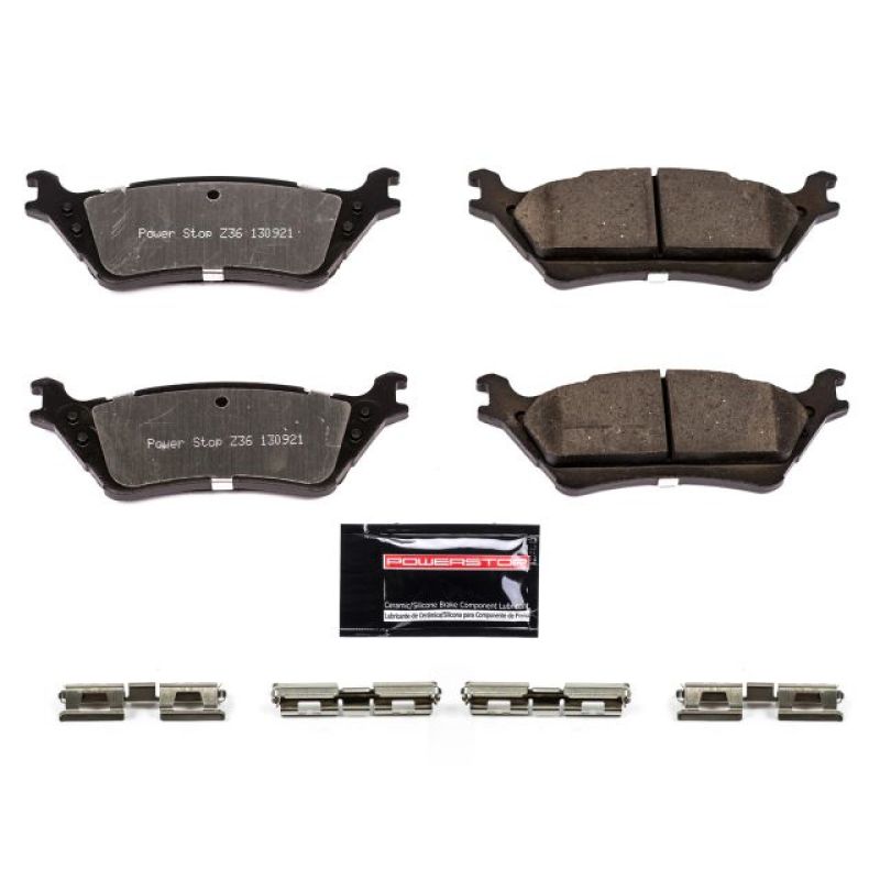 PowerStop - Power Stop 12-19 Ford F-150 Rear Z36 Truck & Tow Brake Pads w/Hardware - Z36-1602 - MST Motorsports