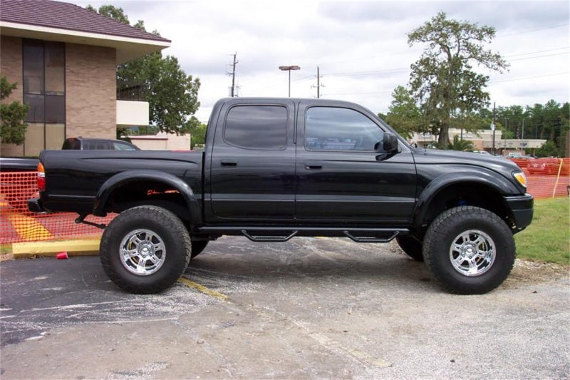 N-Fab - N-Fab Nerf Step 01-04 Toyota Tacoma Double Cab 5ft Bed - Gloss Black - W2W - 3in - T0277CC - MST Motorsports