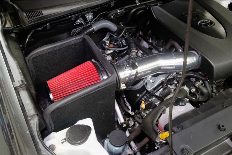 Spectre - Spectre 16-18 Toyota Tacoma V6-3.5L F/I Air Intake Kit - Polished w/Red Filter - 9060 - MST Motorsports