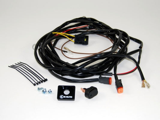 KC HiLiTES - Wiring Harness for Two Lights with 2-Pin Deutsch Connectors - KC 6308 - 6308 - MST Motorsports