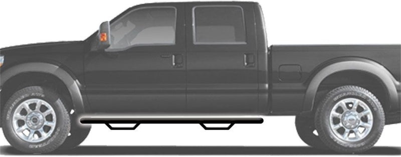 N-Fab - N-Fab Nerf Step 15-17 Ford F-150 SuperCab - Gloss Black - Cab Length - 3in - F1577QC - MST Motorsports