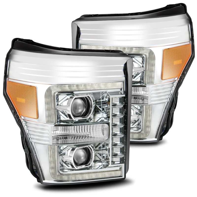 AlphaRex - Projector Headlights Plank Style Design Chrome - 880141 - MST Motorsports