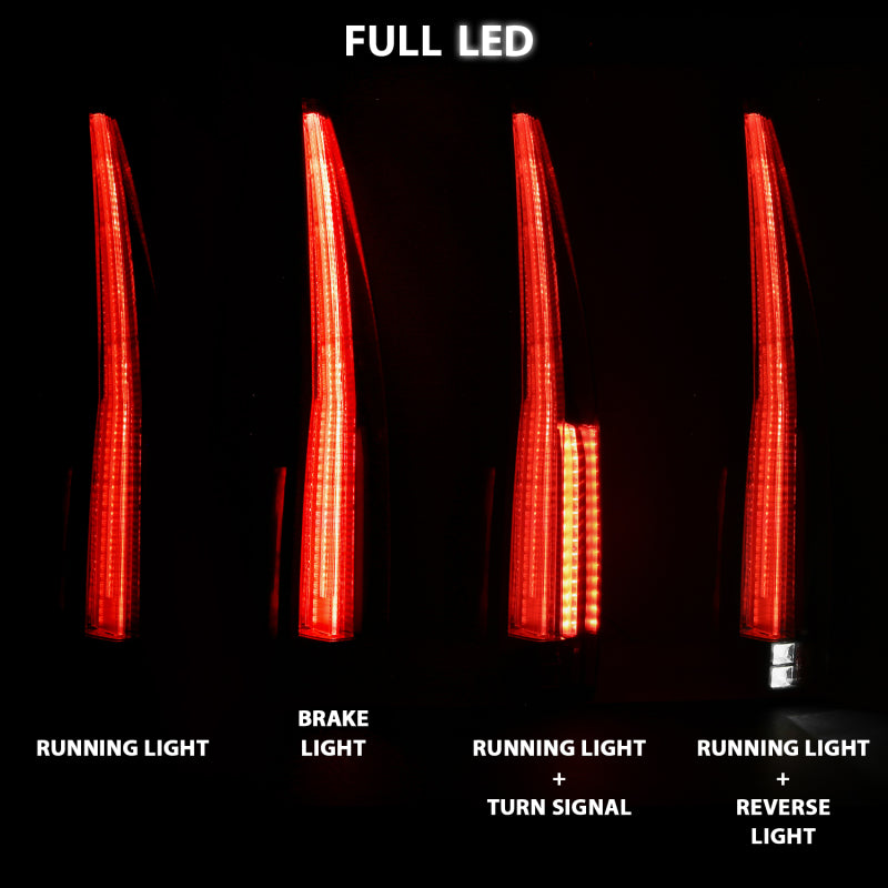 ANZO - LED Taillights Red/Clear - 311296 - MST Motorsports