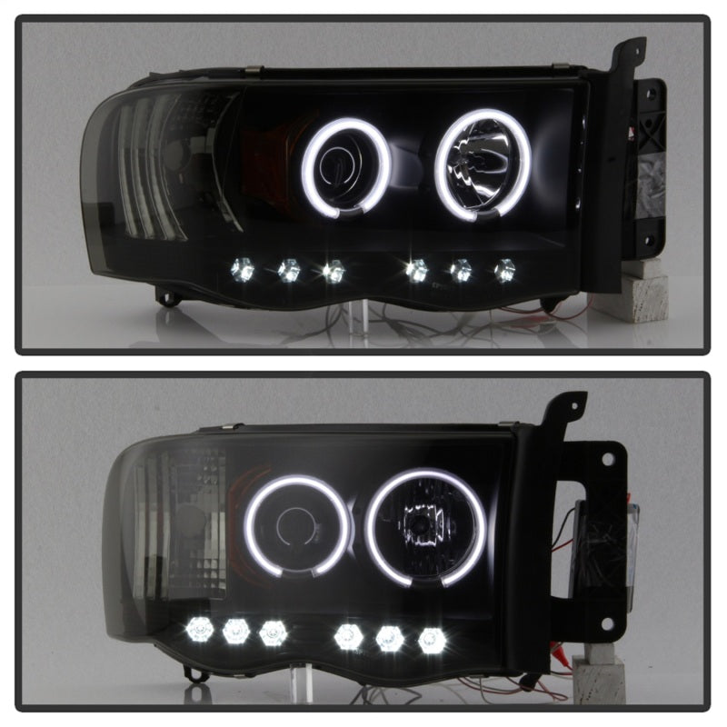 Spyder Auto - Projector Headlights - CCFL Halo - LED - Black Smoke - High H1 - Low H1 - 5078797 - MST Motorsports