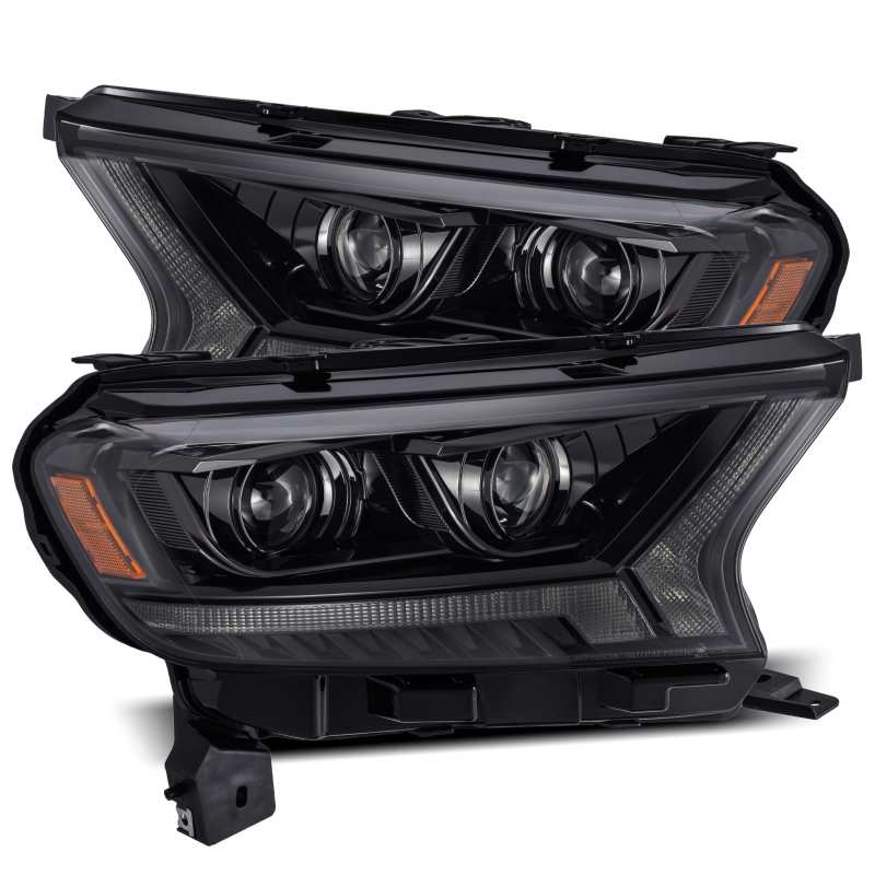 AlphaRex - AlphaRex 19-21 Ford Ranger LUXX LED Proj Headlights Plank Style Alpha Black w/Seq Signal/DRL - 880121 - MST Motorsports