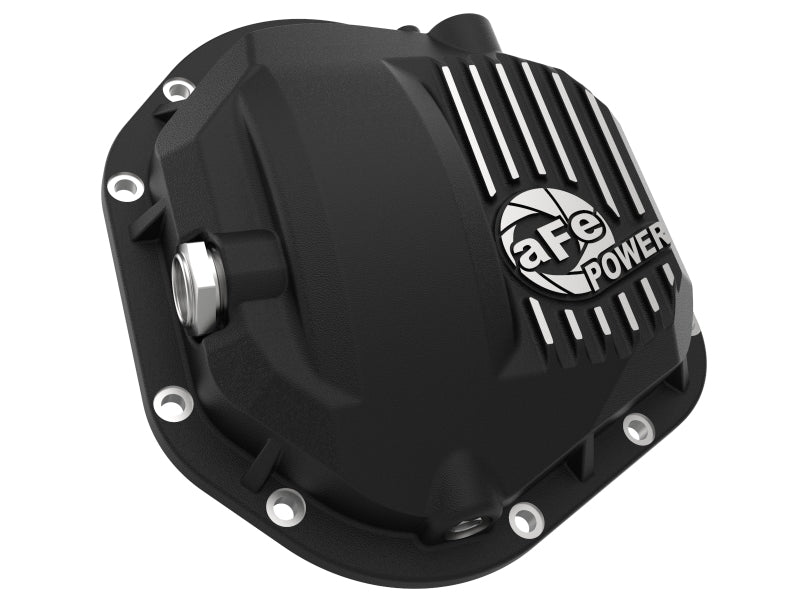 aFe - aFe Pro Series Dana 60 Front Differential Cover Black w/ Machined Fins 17-20 Ford Trucks (Dana 60) - 46-71100B - MST Motorsports