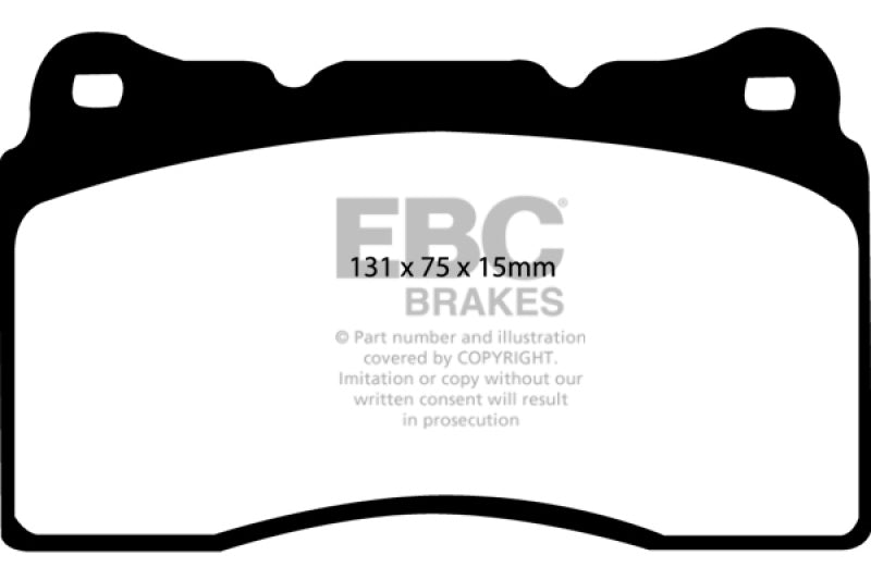 EBC Brakes - High friction front sport and race pad where longevity and performance is a must - DP51210NDX - MST Motorsports