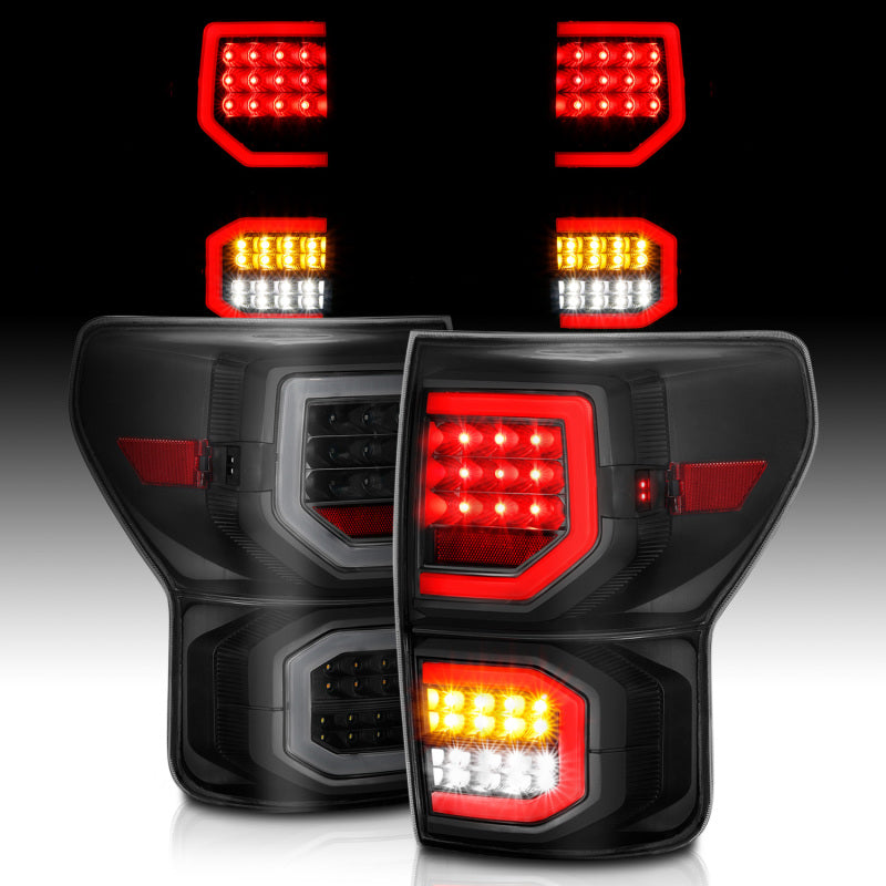 ANZO - Tail Light Assembly; LED; Black Housing; Smoke Lens; Pair - 311337 - MST Motorsports