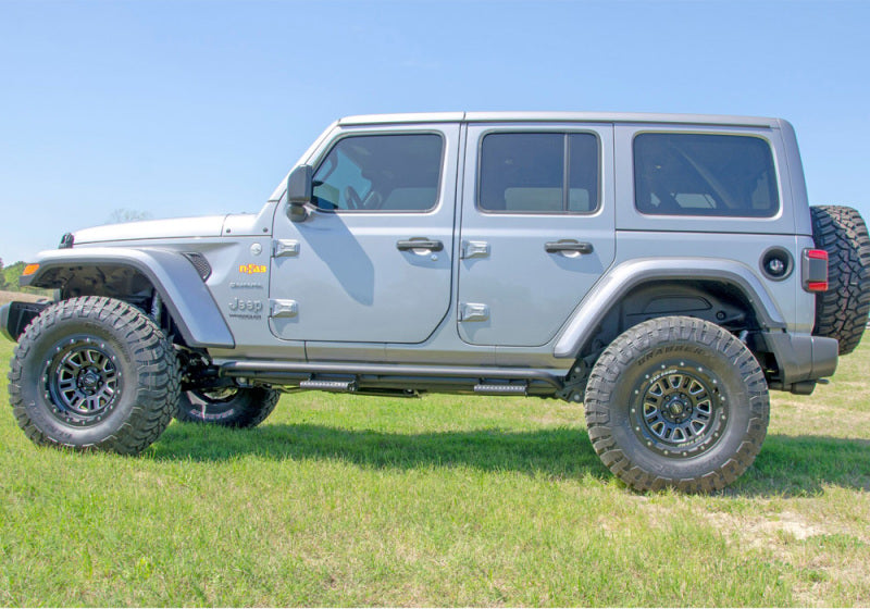 N-Fab - N-Fab RKR Step System 2019 Jeep Wrangler JT 4 Door Truck Full Length - Tex. Black - 1.75in - J194TRKRS4 - MST Motorsports