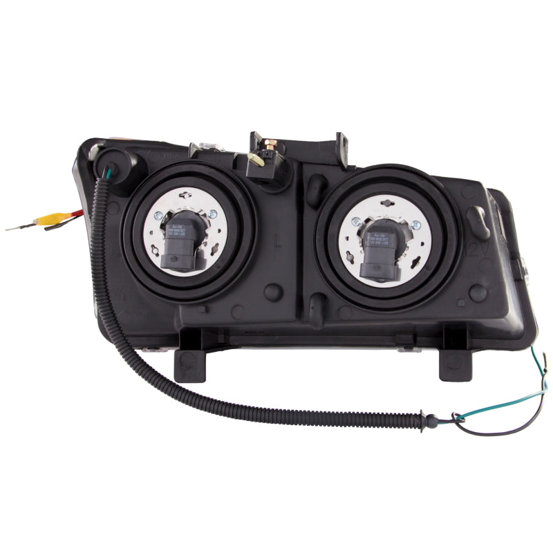 ANZO - Projector Headlight Set; Clear Lens; Black Housing; Pair; w/U-Bar; - 111312 - MST Motorsports