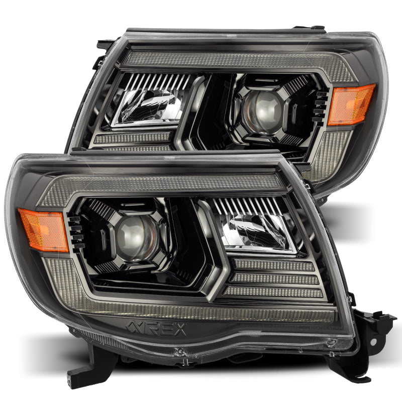 AlphaRex - Projector Headlights Plank Style Design Midnight Black - 880736 - MST Motorsports